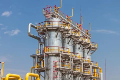 Gas compressor station Stock Photos