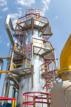 Gas compressor station Stock Photos