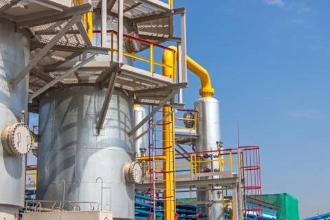 Gas compressor station Stock Photos