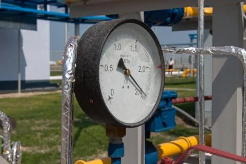Gas compressor station Foto stock