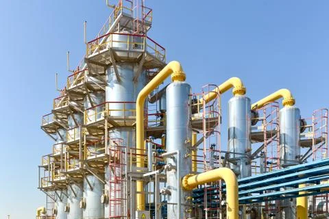 Gas compressor station Stock Photos