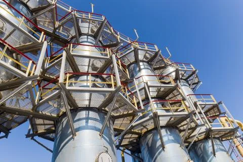 Gas compressor station Foto stock