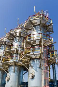 Gas compressor station Stock Photos