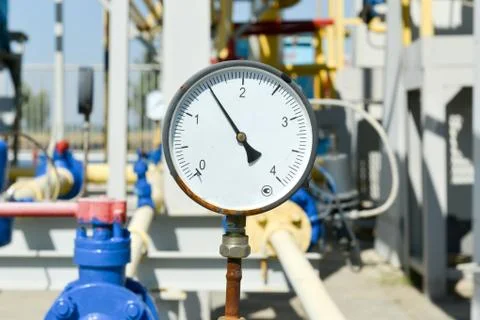 Gas compressor station Stock Photos
