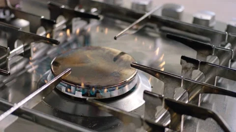 Gas cooker Video stock 46486806