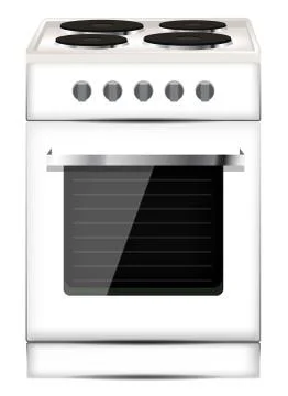 Gas cooker 스톡 일러스트