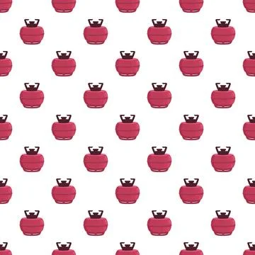 Gas cylinder pattern creating a repeating propane energy background Illustrazione stock