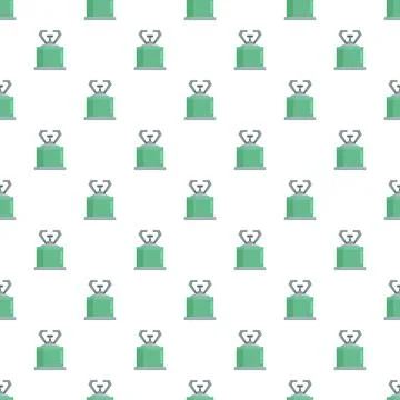 Gas cylinder tanks seamless pattern for fuel camping Stock Illustration