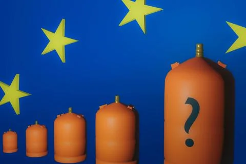 Gas cylinders Stock Photos