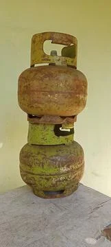 Gas cylinders Stock-Fotos