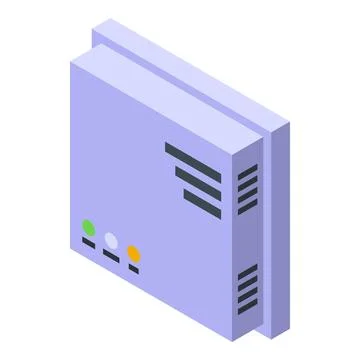 Gas detector icon isometric vector. Meter monitor Stock Illustration