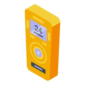 Gas device icon isometric vector. Meter instrument Stock Illustration