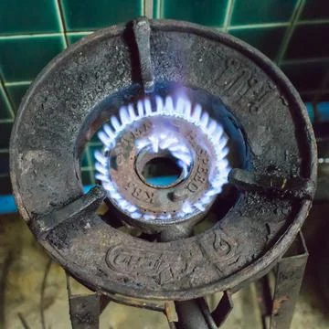 Gas dirty fire power ring Stock Photos