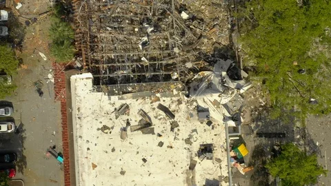 Gas Explosion aftermath Plantation Florida LA Fitness plaza Stock-Footage 111907908