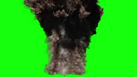 Gas explosion on green screen. VFX Stock Footage 4K Stock Footage 301463358