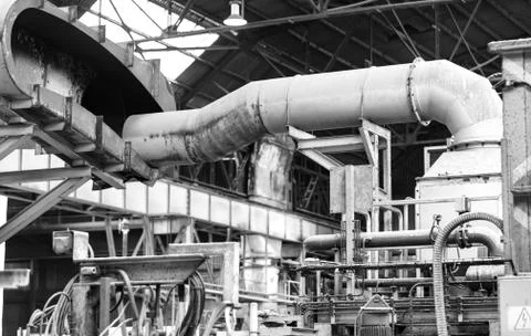 Gas extraction system Stock Photos