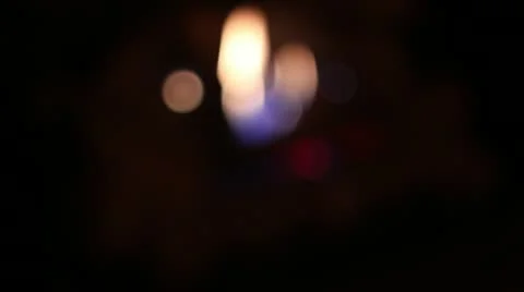 Gas fire burning pull focus Stock-Footage 11043656