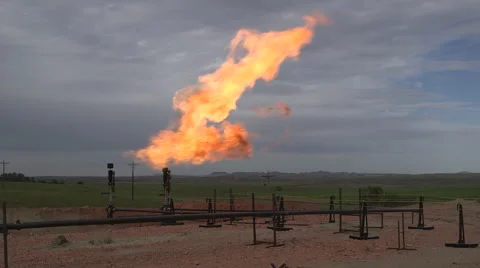 Gas Fire Stock Footage 44474326