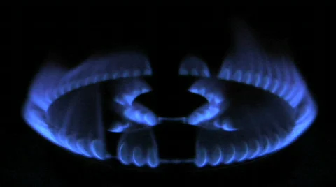 Gas flame 01 Stock Footage