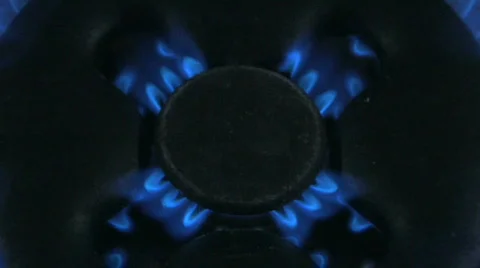 Gas flame 15 Stock Footage