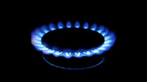 Gas Flame Blue Stock Footage 35579776