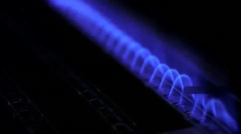 Gas Flame Stock Footage