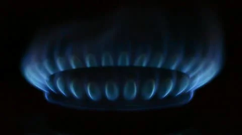 Gas flame Stock Footage 12340907