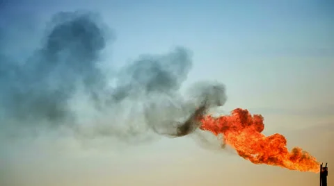 Gas flame Video stock 25437317