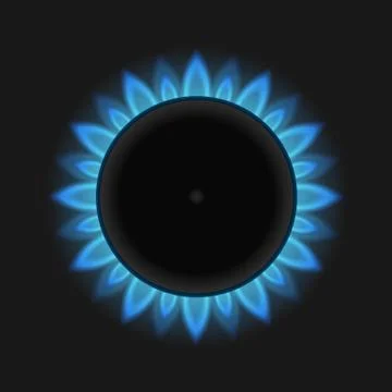 Gas Flame Stock Illustration