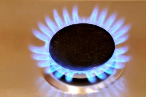 Gas flame Foto stock