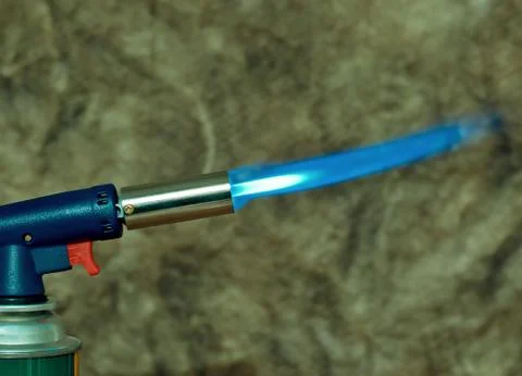 The gas flame Foto stock
