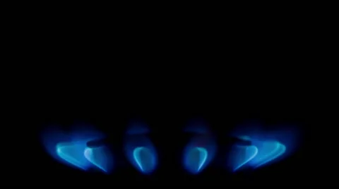 Gas flame. Side view. Stock Footage 43030688