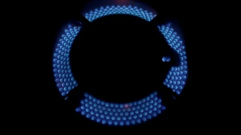Gas flame of stove top Stock Footage 83063610