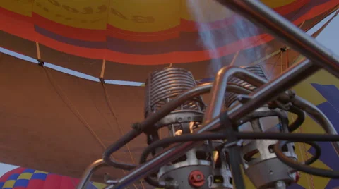 Gas flames eat up air Stock Footage 59169997