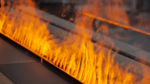Gas Flames Stock Footage 138465129