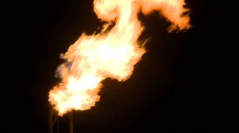 Gas flare Stock Footage 44616275