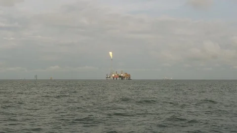 Gas Flaring Stock Footage 104080705