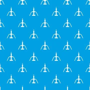 Gas flaring pattern seamless blue 스톡 일러스트