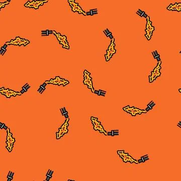 Gas flaring petroleum engineer vector seamless pattern イラスト素材