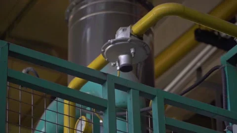 Gas Flow Dynamics- Industrial Pressure Measurement Stock Footage 287637150