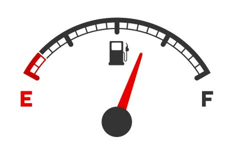 Gas gauge Stock Illustration
