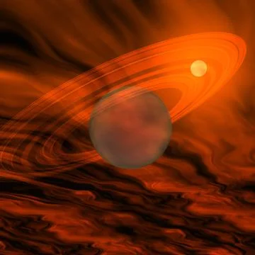 Gas giant Stock Illustration