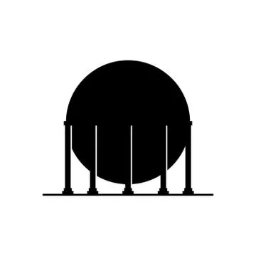 Gas holder container  Stock Illustration