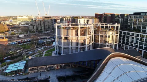 Gas holders buildings. Stock Footage 331785775