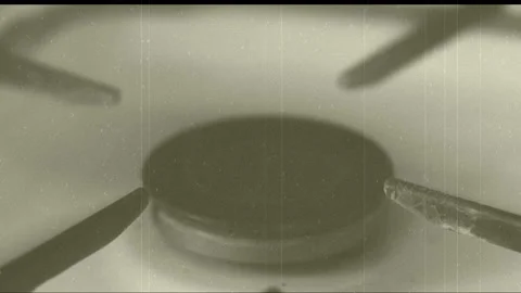 The gas is ignited Video stock 86738760