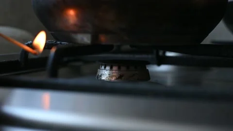 Gas ignition Stock Footage 171871888