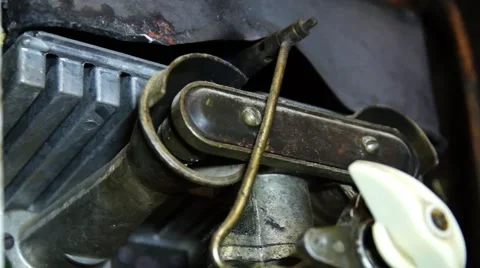 Gas ignition in an old gas column. Video stock 48509171