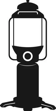 Gas lamp. The device for lighting the premises. Stock Illustration