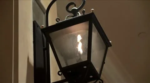 Gas lamp Stock Footage