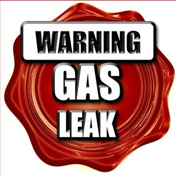 Gas leak background Stock Illustration